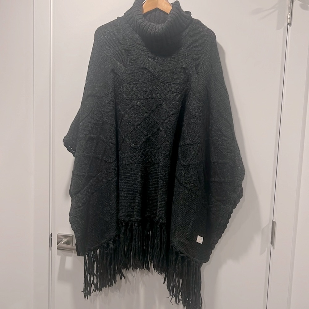 Odd Molly Wool Poncho with Tassels